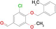 3-Chloro-5-methoxy-4-((2-methylbenzyl)oxy)benzaldehyde