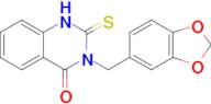 3-(Benzo[d][1,3]dioxol-5-ylmethyl)-2-thioxo-2,3-dihydroquinazolin-4(1H)-one