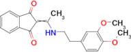 2-(1-((3,4-Dimethoxyphenethyl)amino)ethylidene)-1H-indene-1,3(2H)-dione