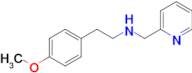 2-(4-Methoxyphenyl)-N-(pyridin-2-ylmethyl)ethan-1-amine