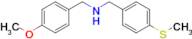 N-(4-methoxybenzyl)-1-(4-(methylthio)phenyl)methanamine