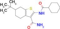 6-(Tert-butyl)-2-(cyclohexanecarboxamido)-4,5,6,7-tetrahydrobenzo[b]thiophene-3-carboxamide