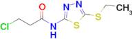 3-Chloro-N-(5-(ethylthio)-1,3,4-thiadiazol-2-yl)propanamide