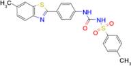 4-Methyl-N-((4-(6-methylbenzo[d]thiazol-2-yl)phenyl)carbamoyl)benzenesulfonamide