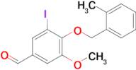 3-Iodo-5-methoxy-4-((2-methylbenzyl)oxy)benzaldehyde