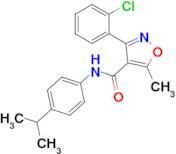 3-(2-Chlorophenyl)-N-(4-isopropylphenyl)-5-methylisoxazole-4-carboxamide