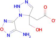 2-(1-(4-Amino-1,2,5-oxadiazol-3-yl)-5-(hydroxymethyl)-2,5-dihydro-1H-1,2,3-triazol-5-yl)acetate