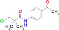 N-(4-acetylphenyl)-3-chloro-2,2-dimethylpropanamide