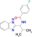 N-(1-(1H-benzo[d]imidazol-2-yl)-2-methylpropyl)-4-fluorobenzamide