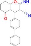 4-{[1,1'-biphenyl]-4-yl}-2-imino-5-oxo-3,4,5,6,7,8-hexahydro-2H-1-benzopyran-3-carbonitrile