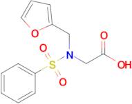 N-(furan-2-ylmethyl)-N-(phenylsulfonyl)glycine