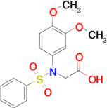 N-(3,4-dimethoxyphenyl)-N-(phenylsulfonyl)glycine