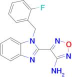 4-(1-(2-Fluorobenzyl)-1H-benzo[d]imidazol-2-yl)-1,2,5-oxadiazol-3-amine