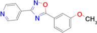 5-(3-Methoxyphenyl)-3-(pyridin-4-yl)-1,2,4-oxadiazole