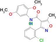 3-(2,6-Dichlorophenyl)-N-(2,5-dimethoxyphenyl)-5-methylisoxazole-4-carboxamide