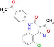 N-(4-acetylphenyl)-3-(2-chlorophenyl)-5-methylisoxazole-4-carboxamide