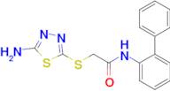 N-([1,1'-biphenyl]-2-yl)-2-((5-amino-1,3,4-thiadiazol-2-yl)thio)acetamide