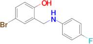 4-Bromo-2-(((4-fluorophenyl)amino)methyl)phenol