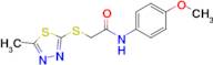 N-(4-methoxyphenyl)-2-((5-methyl-1,3,4-thiadiazol-2-yl)thio)acetamide