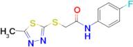 N-(4-fluorophenyl)-2-((5-methyl-1,3,4-thiadiazol-2-yl)thio)acetamide