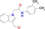 N-(3,4-dimethylphenyl)-2-(3-formyl-1H-indol-1-yl)acetamide