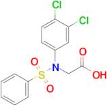 N-(3,4-dichlorophenyl)-N-(phenylsulfonyl)glycine