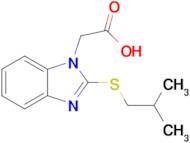 2-(2-(Isobutylthio)-1H-benzo[d]imidazol-1-yl)acetic acid
