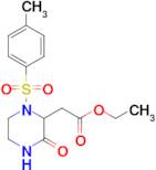 Ethyl 2-(3-oxo-1-tosylpiperazin-2-yl)acetate