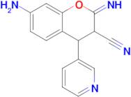 7-amino-2-imino-4-(pyridin-3-yl)-3,4-dihydro-2H-1-benzopyran-3-carbonitrile