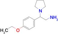 2-(4-Ethoxyphenyl)-2-(pyrrolidin-1-yl)ethan-1-amine