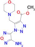 Methyl 1-(4-amino-1,2,5-oxadiazol-3-yl)-5-(morpholinomethyl)-1H-1,2,3-triazole-4-carboxylate