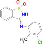 3-[(3-chloro-2-methylphenyl)imino]-2,3-dihydro-1λ⁶,2-benzothiazole-1,1-dione