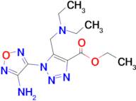 Ethyl 1-(4-amino-1,2,5-oxadiazol-3-yl)-5-((diethylamino)methyl)-1H-1,2,3-triazole-4-carboxylate