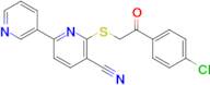 6-((2-(4-Chlorophenyl)-2-oxoethyl)thio)-[2,3'-bipyridine]-5-carbonitrile