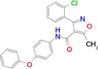 3-(2-Chlorophenyl)-5-methyl-N-(4-phenoxyphenyl)isoxazole-4-carboxamide