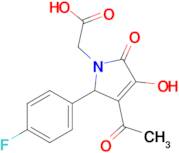 2-(3-Acetyl-2-(4-fluorophenyl)-4-hydroxy-5-oxo-2,5-dihydro-1H-pyrrol-1-yl)acetic acid