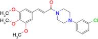 (E)-1-(4-(3-chlorophenyl)piperazin-1-yl)-3-(3,4,5-trimethoxyphenyl)prop-2-en-1-one