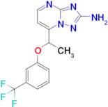 7-(1-(3-(Trifluoromethyl)phenoxy)ethyl)-[1,2,4]triazolo[1,5-a]pyrimidin-2-amine