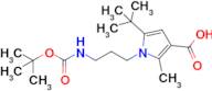 1-(3-((Tert-butoxycarbonyl)amino)propyl)-5-(tert-butyl)-2-methyl-1H-pyrrole-3-carboxylic acid