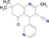 2,7,7-trimethyl-5-oxo-4-(pyridin-3-yl)-3,4,5,6,7,8-hexahydroquinoline-3-carbonitrile