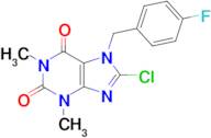 8-Chloro-7-(4-fluorobenzyl)-1,3-dimethyl-3,7-dihydro-1H-purine-2,6-dione