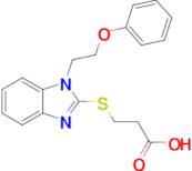 3-((1-(2-Phenoxyethyl)-1H-benzo[d]imidazol-2-yl)thio)propanoic acid