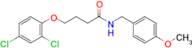 4-(2,4-Dichlorophenoxy)-N-(4-methoxybenzyl)butanamide