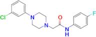 2-(4-(3-Chlorophenyl)piperazin-1-yl)-N-(4-fluorophenyl)acetamide