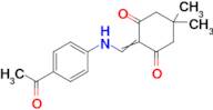 2-(((4-Acetylphenyl)amino)methylene)-5,5-dimethylcyclohexane-1,3-dione
