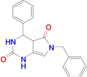 6-benzyl-4-phenyl-1H,2H,3H,4H,4aH,5H,6H-pyrrolo[3,4-d]pyrimidine-2,5-dione