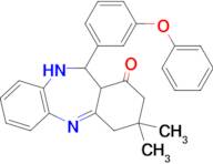 14,14-dimethyl-10-(3-phenoxyphenyl)-2,9-diazatricyclo[9.4.0.0³,⁸]pentadeca-1,3(8),4,6-tetraen-12...