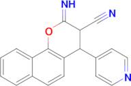 2-imino-4-(pyridin-4-yl)-2H,3H,4H-naphtho[1,2-b]pyran-3-carbonitrile