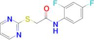 N-(2,4-difluorophenyl)-2-(pyrimidin-2-ylthio)acetamide