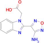 2-(2-(4-Amino-1,2,5-oxadiazol-3-yl)-1H-benzo[d]imidazol-1-yl)acetic acid